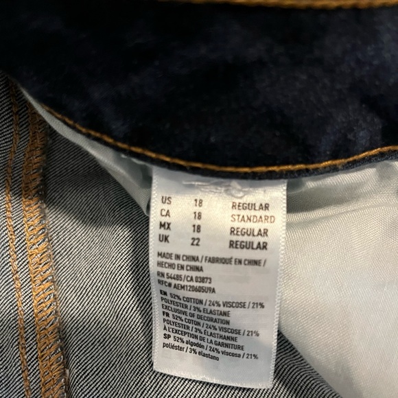 American Eagle Super Super Stretch Distressed Jegging Size 18 Regular - Picture 3 of 6